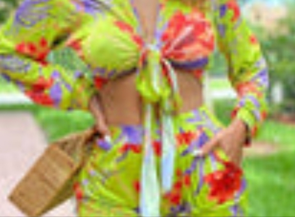 Floral short set XL